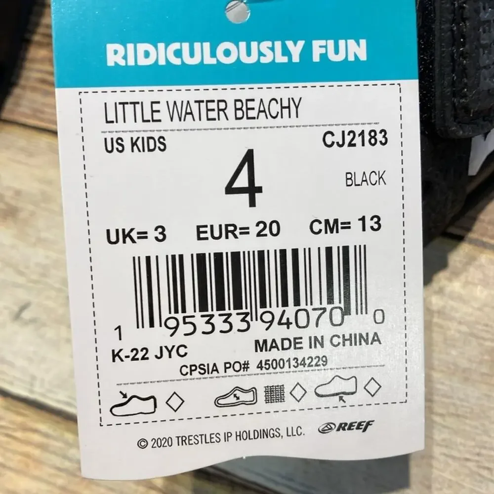 Reef Unisex-Child Little Water Sandal Size 4 Toddler